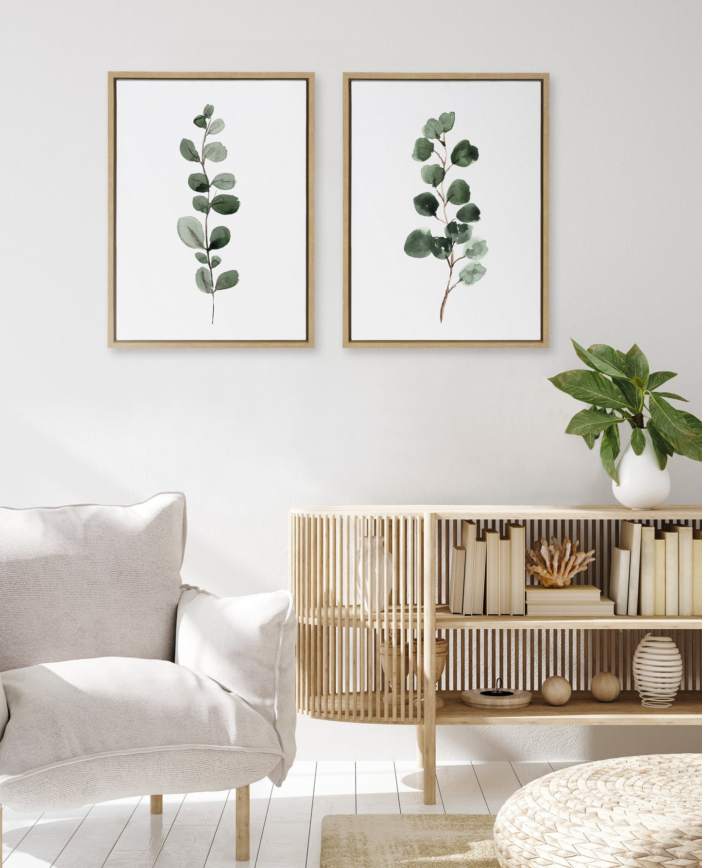 Eucalyptus Framed Canvas Set by Maja Mitrovic