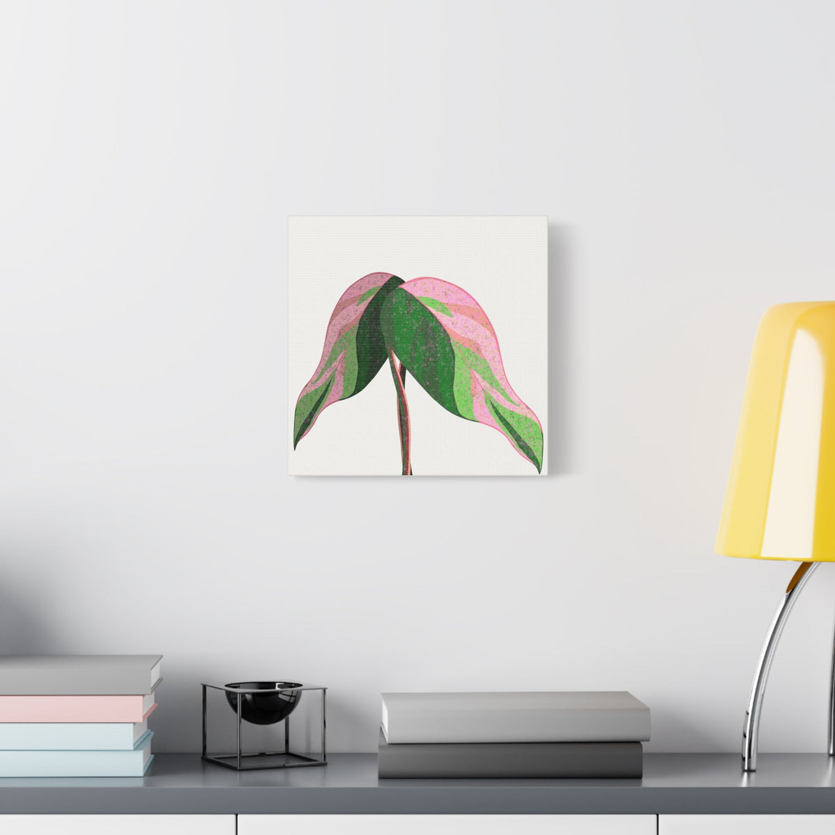 Pink Princess Philodendron Canvas Print – Botanical Wall Art