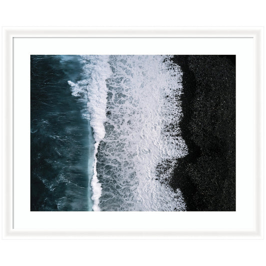 Limited Edition Ocean Waves on the Black Beach in Iceland by Michael Schauer