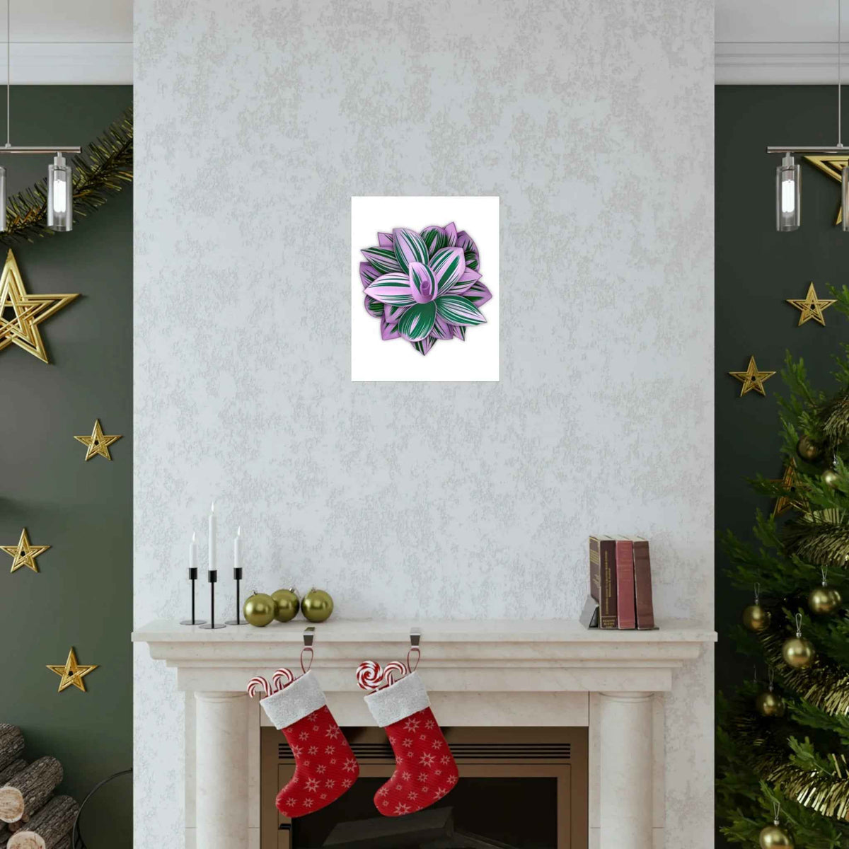 Tradescantia Nanouk Botanical Print – Unframed Wall Art