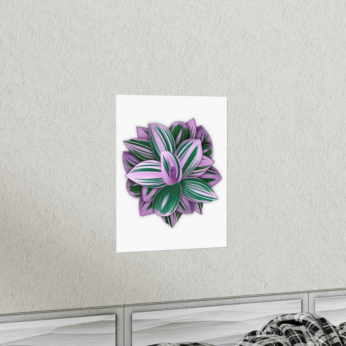Tradescantia Nanouk Botanical Print – Unframed Wall Art