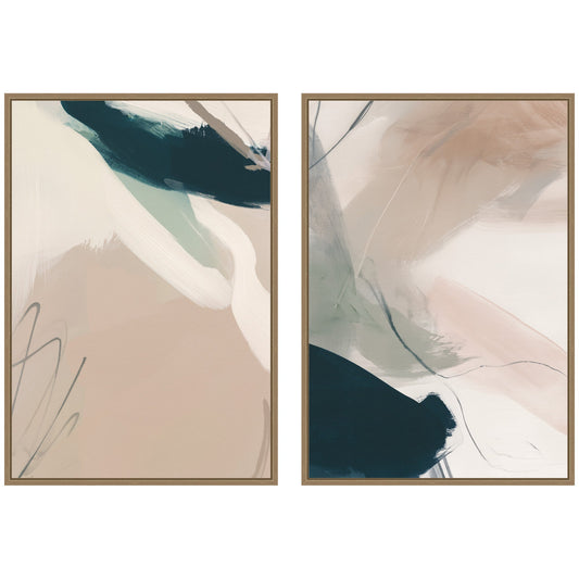 Marks No. 1 & No. 2 2 Piece Framed Canvas Wall Art Set by Amy Lighthall
