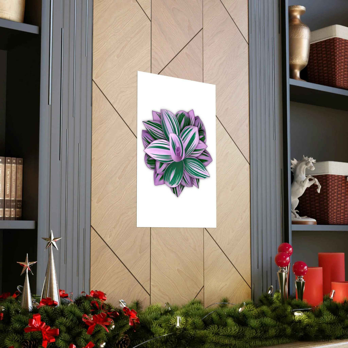 Tradescantia Nanouk Botanical Print – Unframed Wall Art