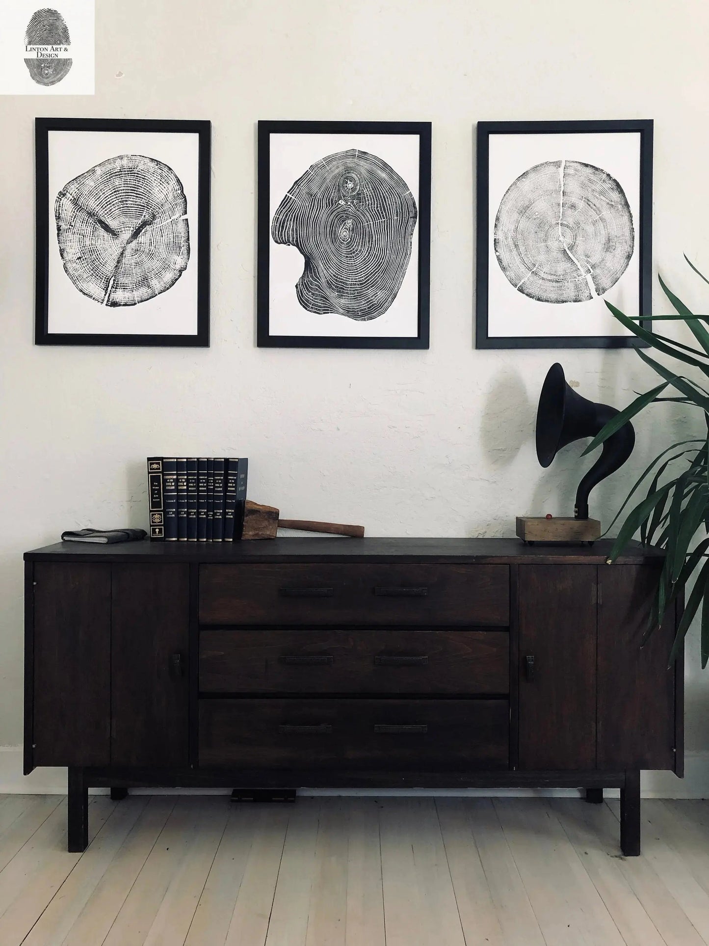 Set of 3, Utah Art, Alaska Art, Ohio State Art, Mulberry Tree, Cedar Tree, Wood Slice Wall Art