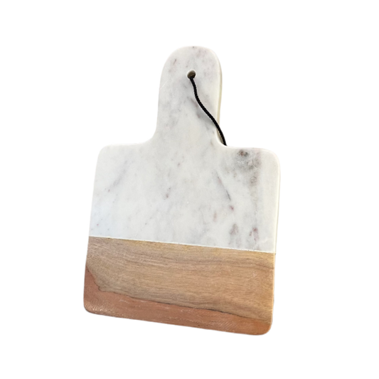 Wood and Marble Mini Charcuterie Board
