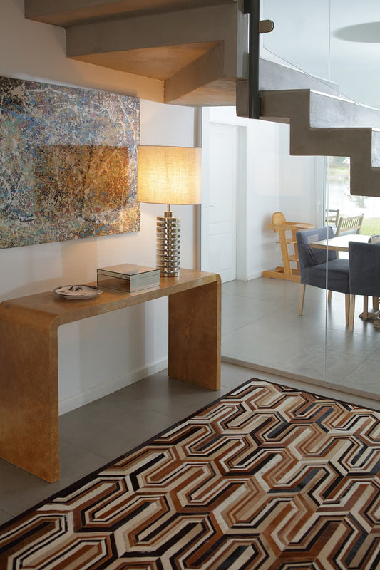 MISSONI – Abstract Patterned Bedroom Cowhide Rug