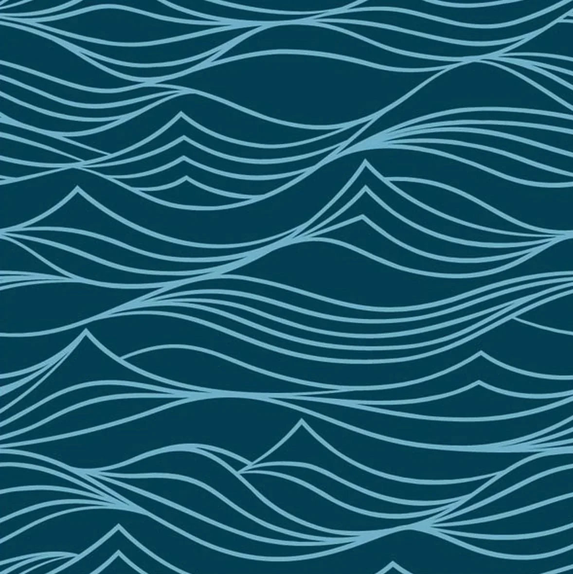 Large Reusable Cloth Furoshiki Gift Wrap | Whales & Waves