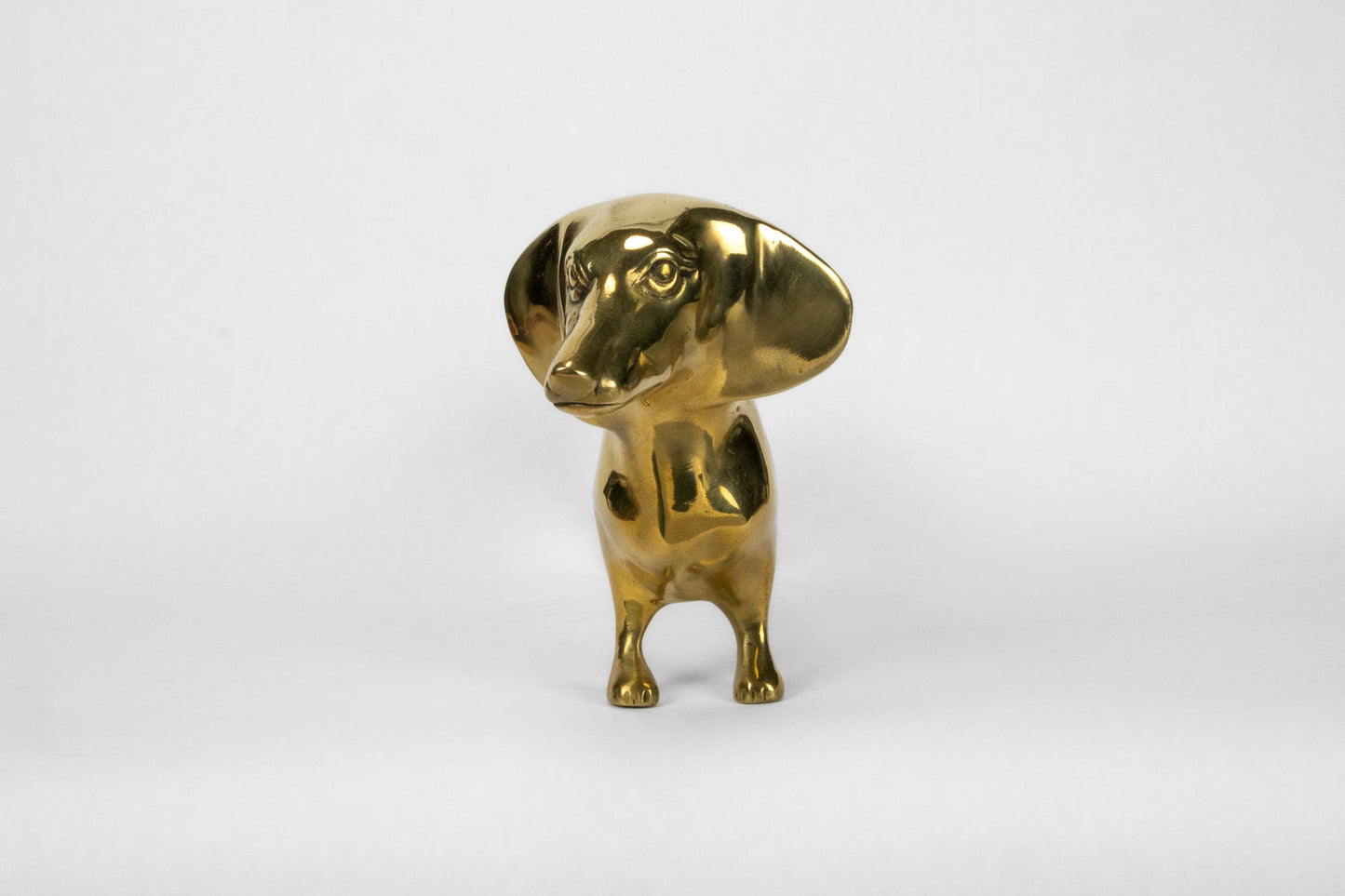 Limited Edition Dachshund Sculpture in Brass