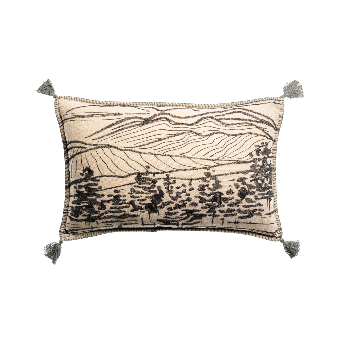 Raphael Thyme Embroidered Cushion
