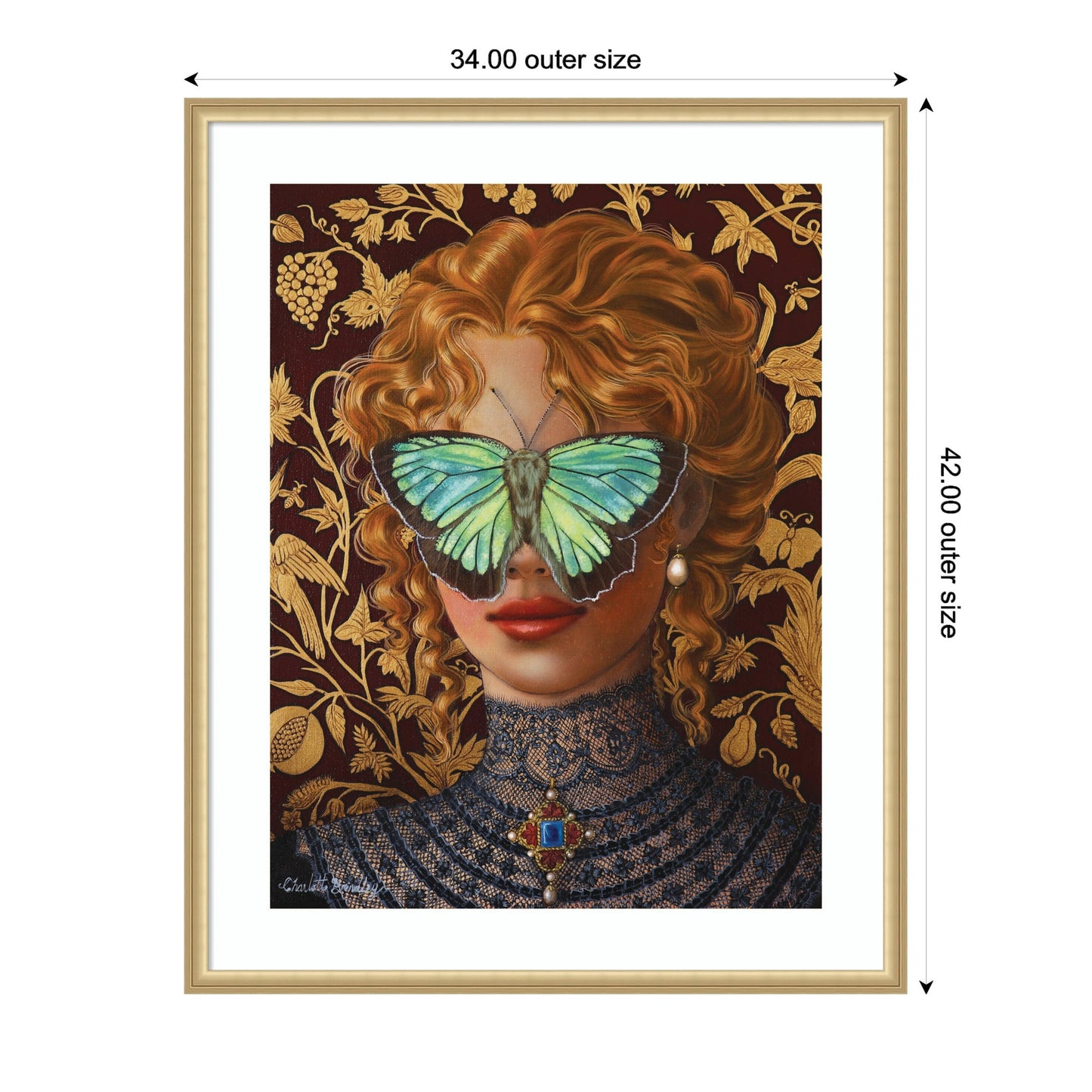 Cassandra by Charlotte Brindley Framed Wall Art Print