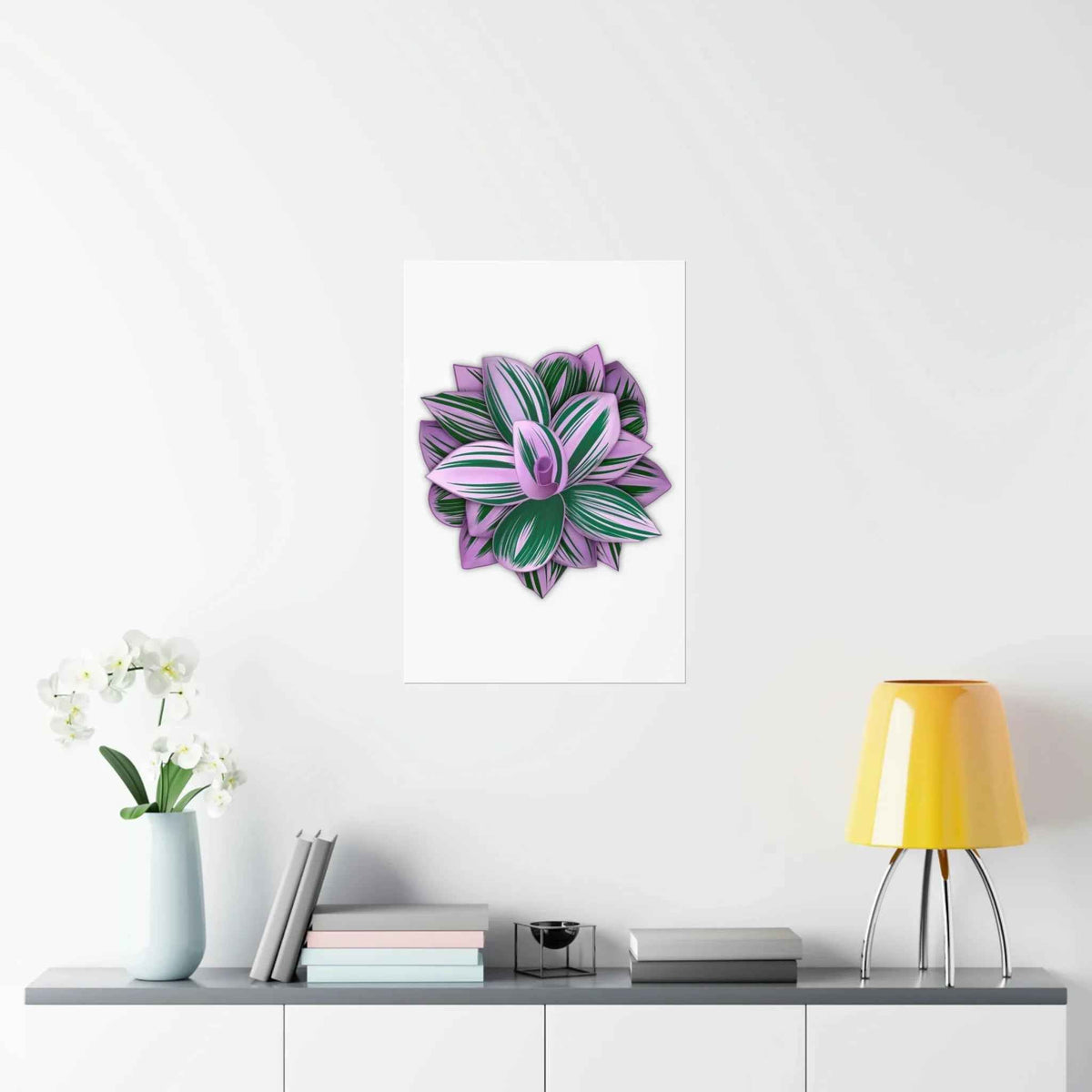 Tradescantia Nanouk Botanical Print – Unframed Wall Art
