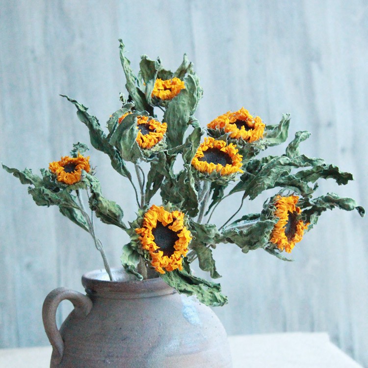 Golden Hour Dried Sunflowers - Hand-Preserved Everlasting Blooms for Home & Gifting