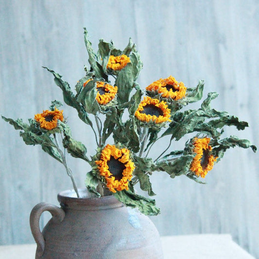 Golden Hour Dried Sunflowers - Hand-Preserved Everlasting Blooms for Home & Gifting
