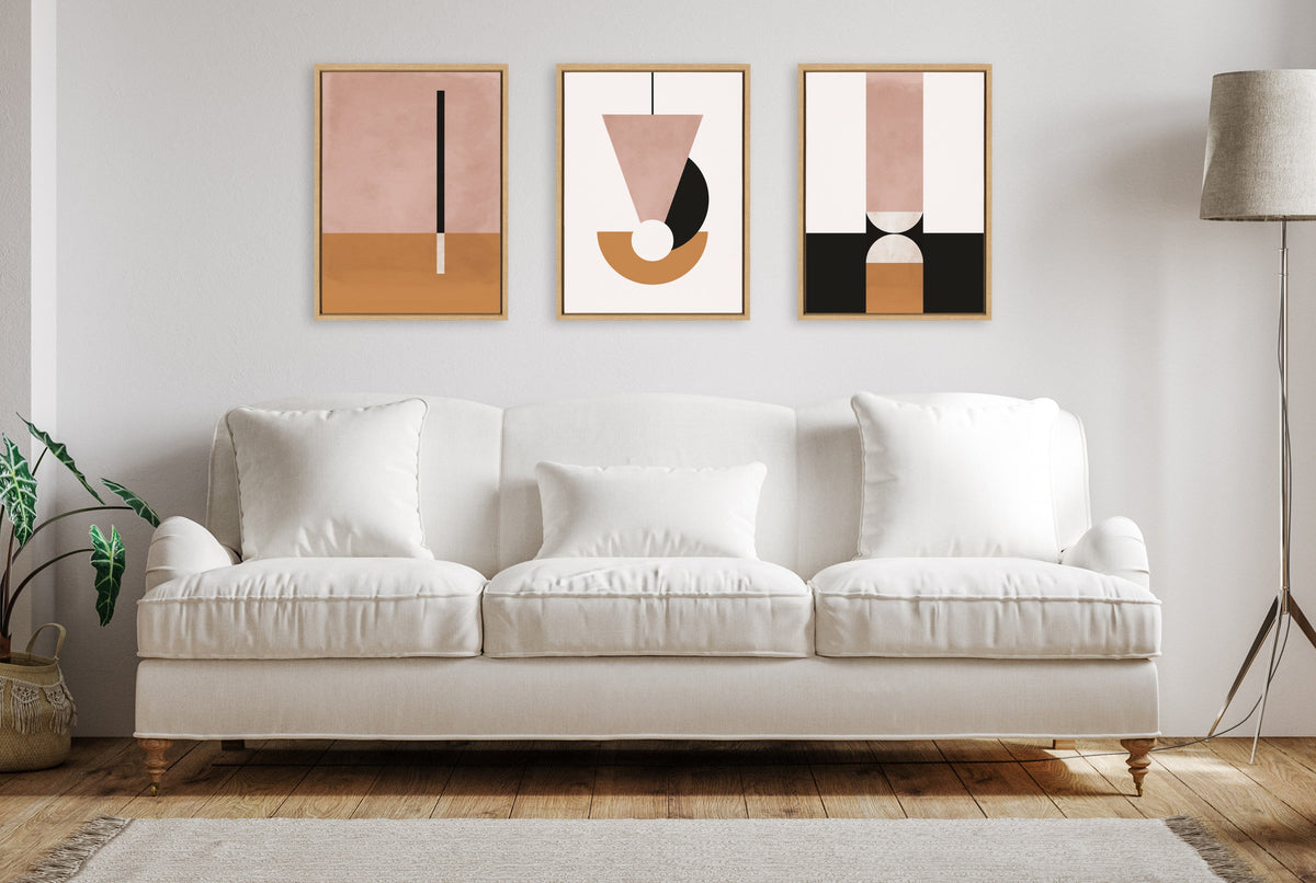 Sylvie Venice 1, 2 and 3 Framed Canvas Art Set by Alexander Ginzburg