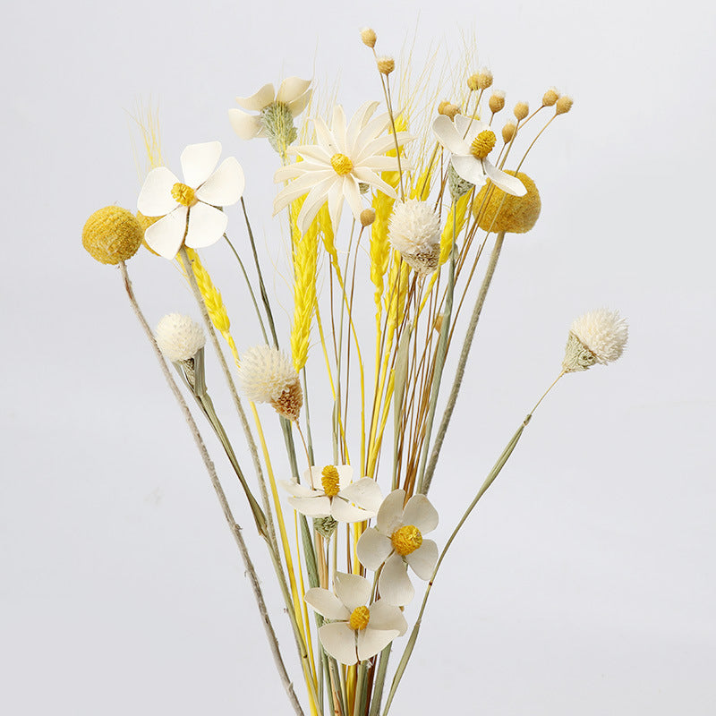 Golden Harvest Dried Wheat Stems - 100pc Natural Sun-Dried Bouquet for Rustic Home & Wedding Decor