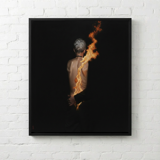 Passion #1" - 30x30 Limited Edition Framed Canvas