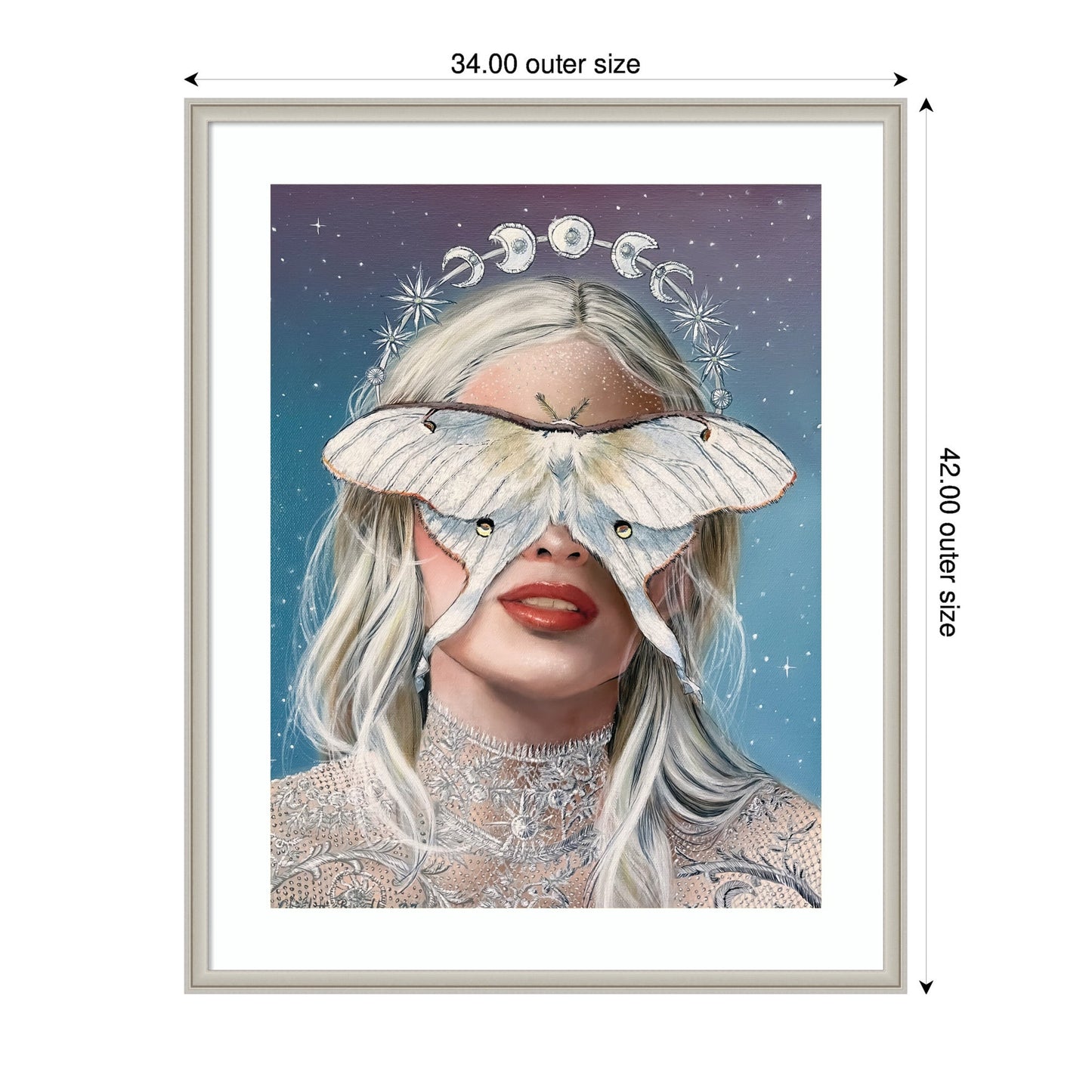 Moon Witch by Charlotte Brindley Framed Wall Art Print