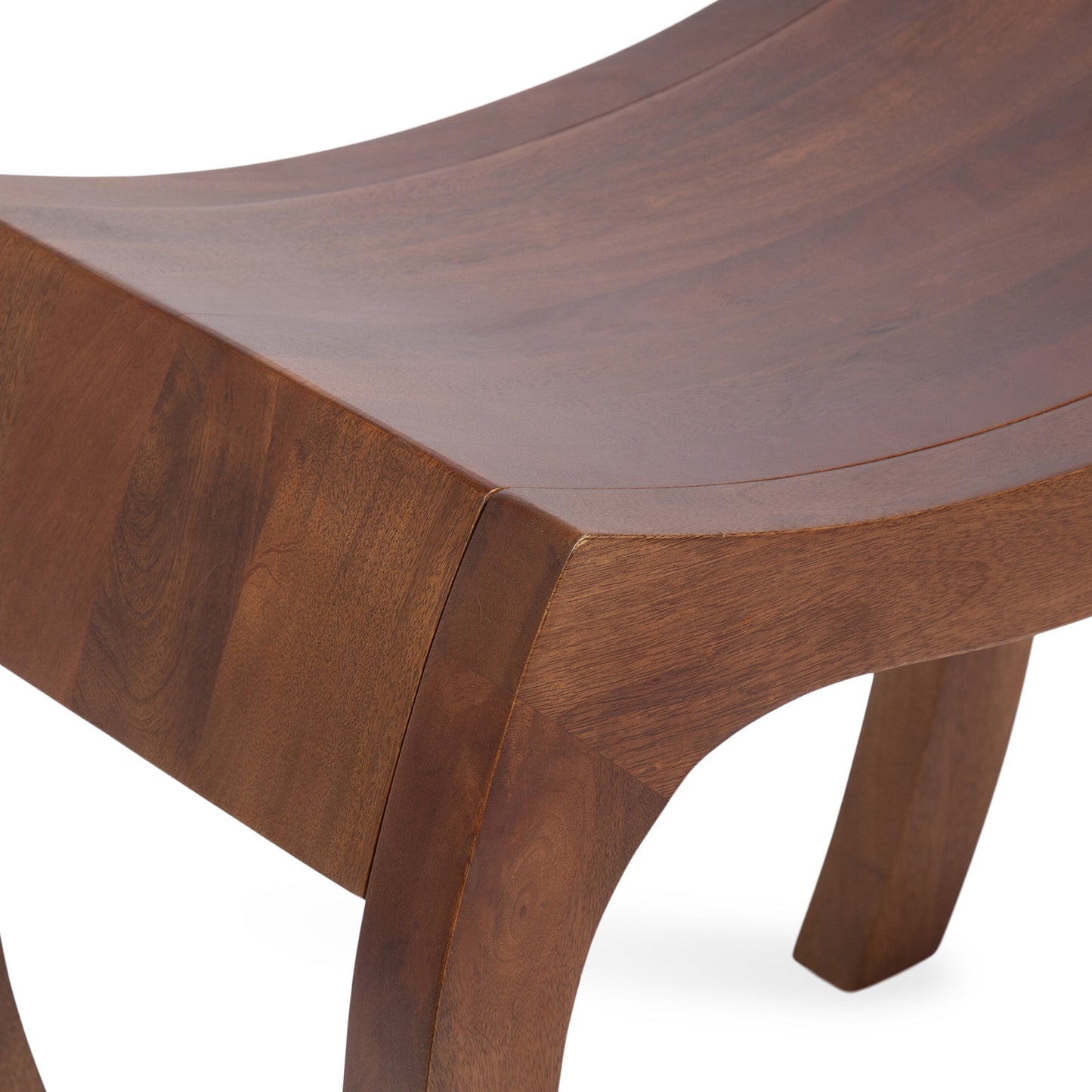 Loviisa Wood Ottoman and Vanity Stool