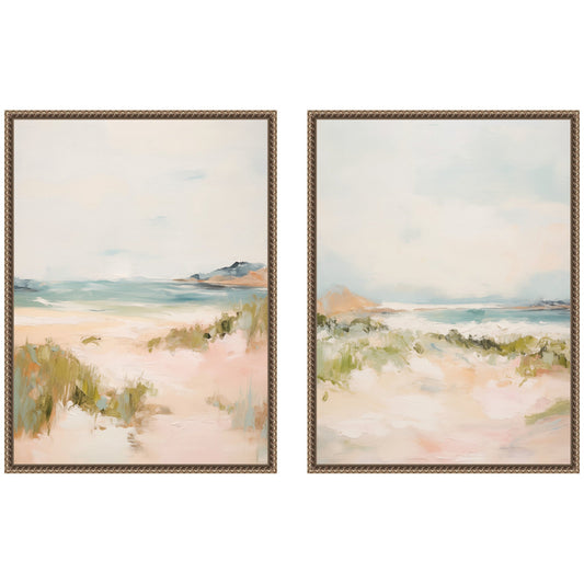 Tranquil Landscape 2 Piece Framed Canvas Wall Art Set by Amy Lighthall