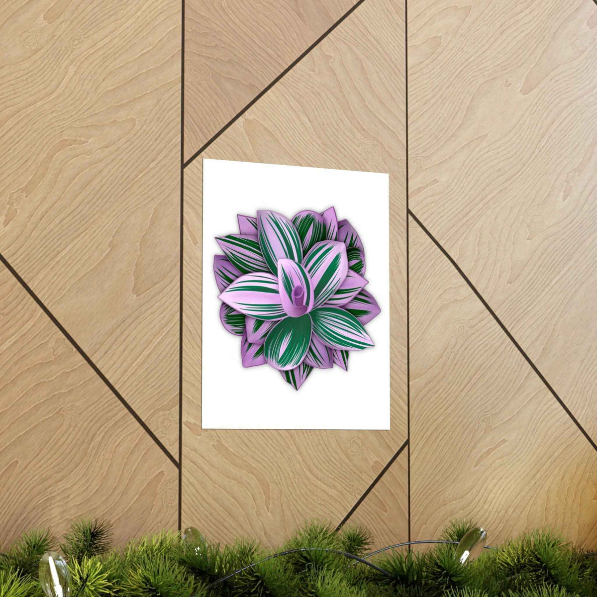 Tradescantia Nanouk Botanical Print – Unframed Wall Art