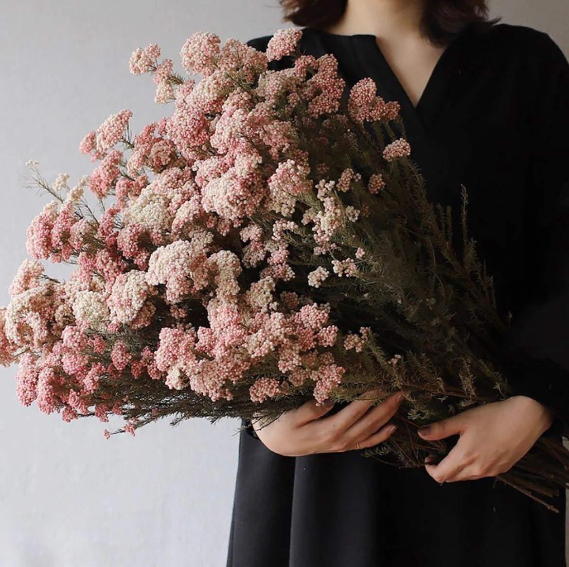 Signature Hand-Tied Dried Flower Bouquet - Curated Farmhouse Centerpiece for Coffee Tables & Entryways