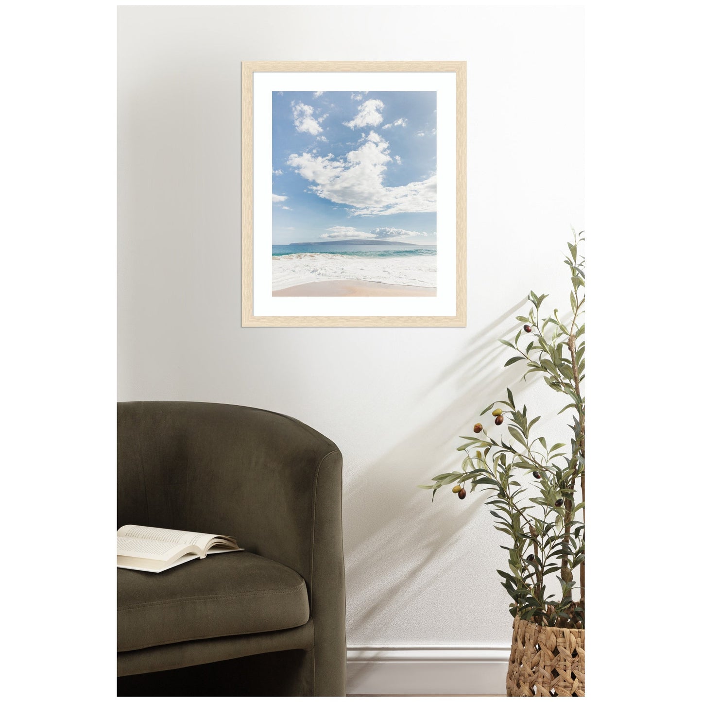 Framed Art Beach by Alicia Abla