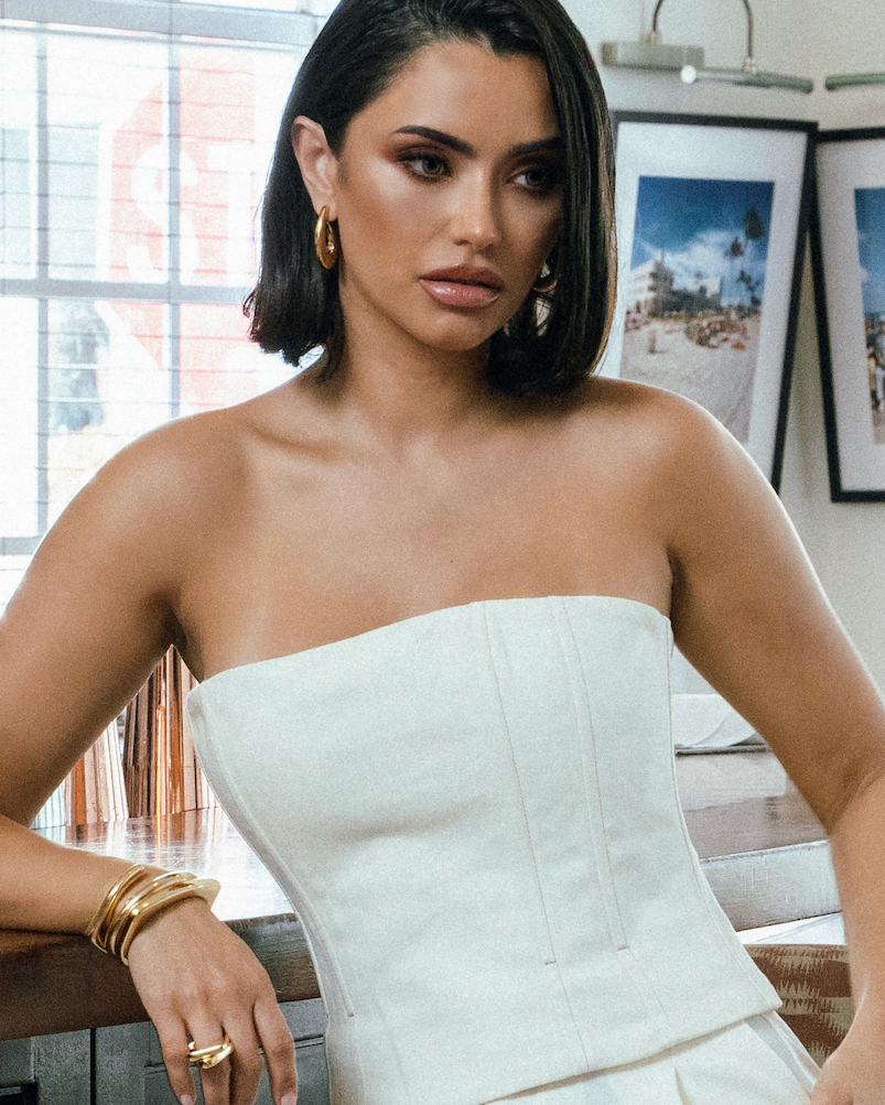 Clara Chunky Teardrop Gold Hoop Earrings