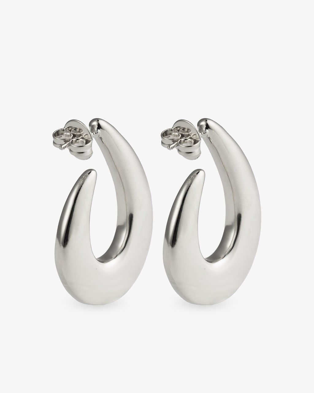 Clara Chunky Teardrop Gold Hoop Earrings