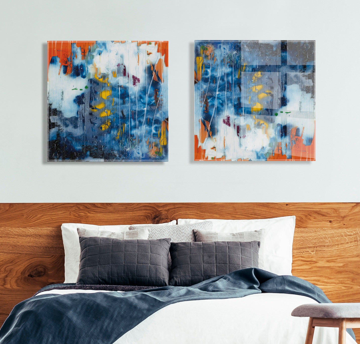 Summer Sky Floating Acrylic Art by Grant Mahr