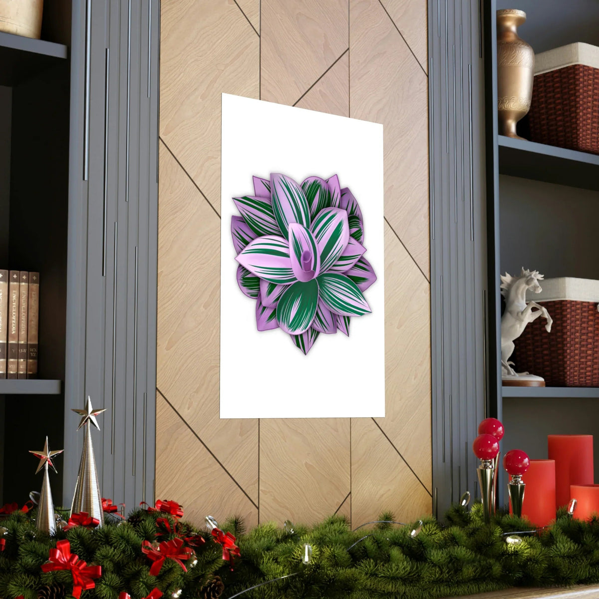 Tradescantia Nanouk Botanical Print – Unframed Wall Art