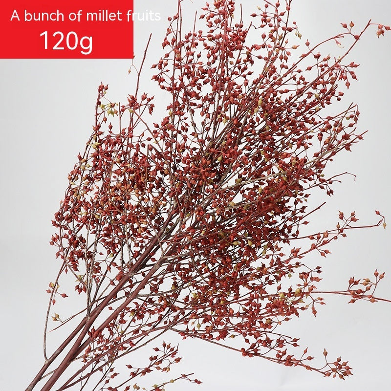 Golden Harvest Dried Wheat Stems - 100pc Natural Sun-Dried Bouquet for Rustic Home & Wedding Decor