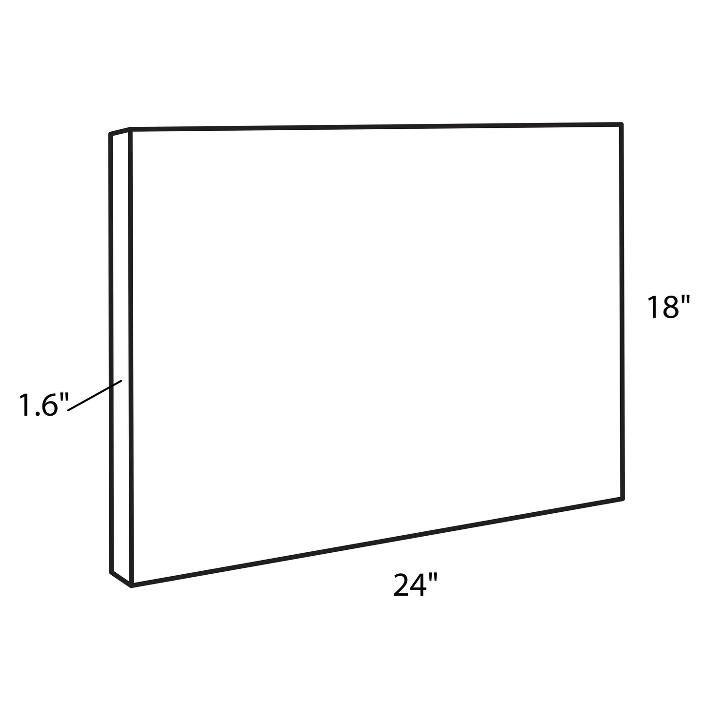 Blake This Week Black Framed Printed Glass by The Creative Bunch Studio
