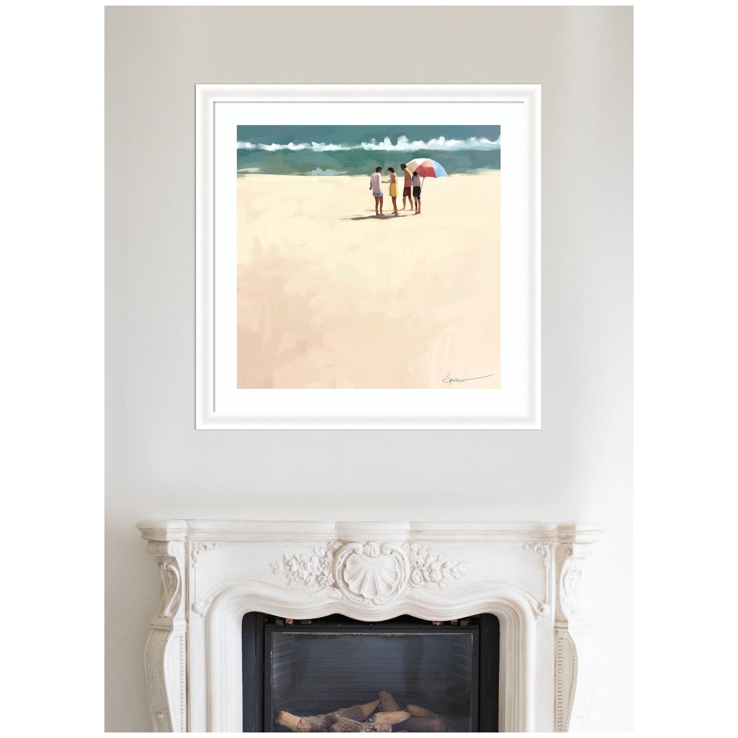 Afternoon Meet Up by Mary Sparrow Framed Wall Art Print