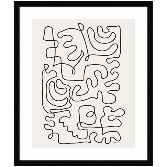 Connected Lines by Gabrielly Guedes Framed Wall Art Print