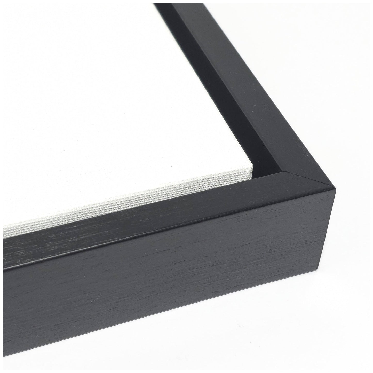 Sylvie White Geometric Abstract and Black Geometric Abstract Framed Canvas Art Set by July Art Prints