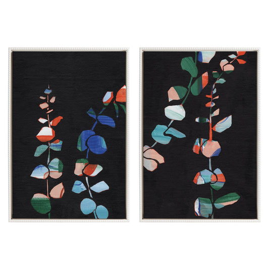 Sylvie Beaded Jade I and II Framed Canvas Art Set by Nikita Jariwala