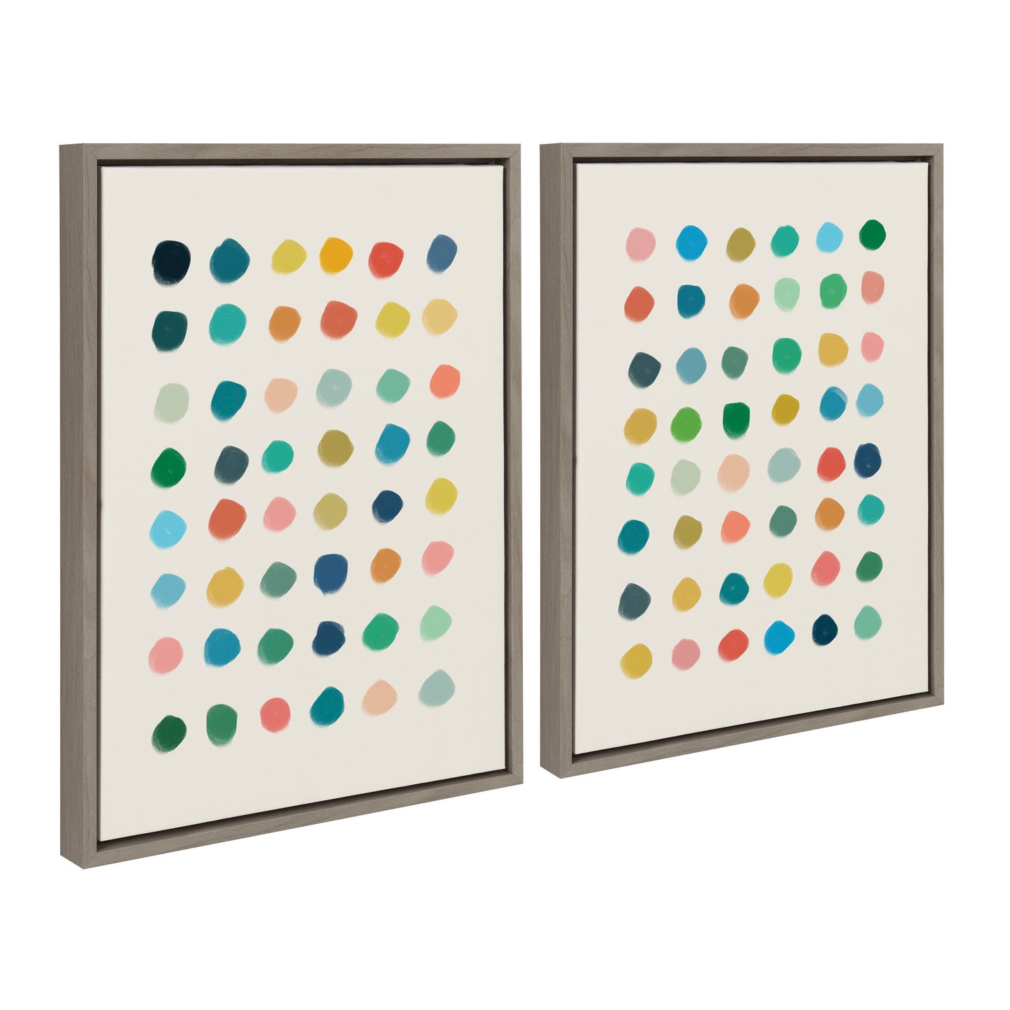 Sylvie Meditation 1 and 2 Framed Canvas Art Set by Kelly Knaga