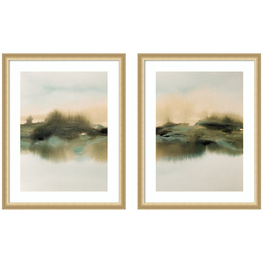 Tranquil Meadows 2 Piece Framed Wall Art Print Set by Amy Lighthall