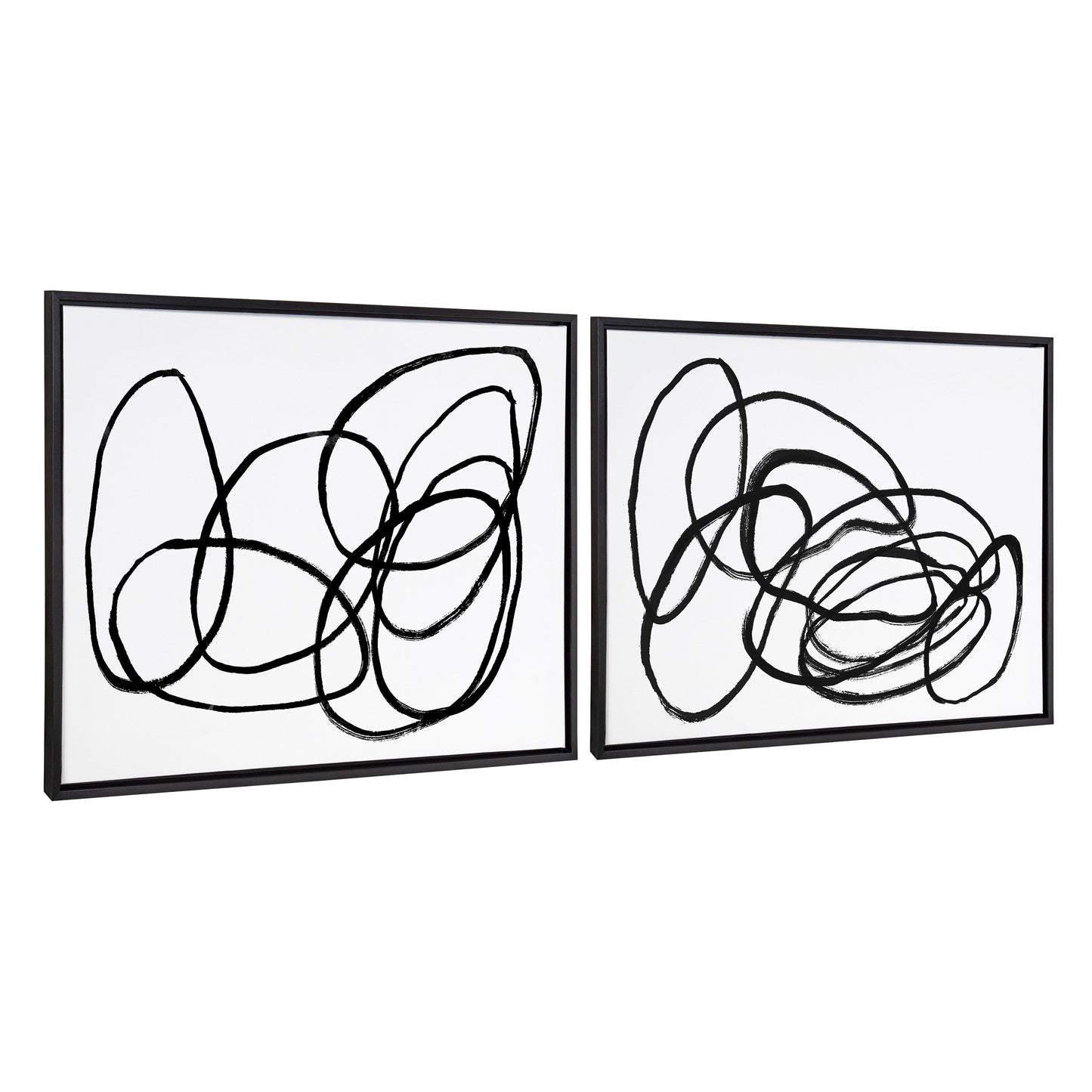 Ring of Light and Ring of Light 2 Framed Canvas Art Set by Nikki Chu