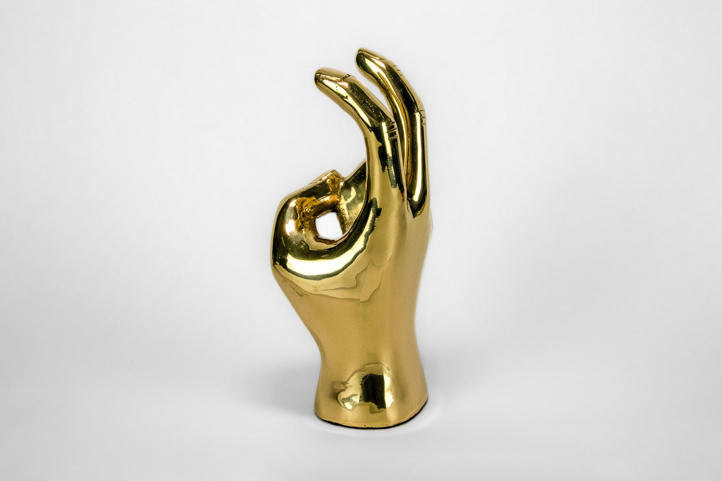 Limited Edition Pony Ears or Mustang Ears Hand Sign Sculpture in Brass
