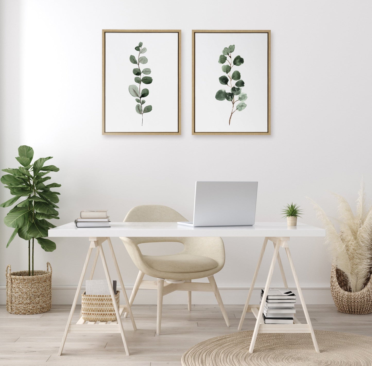 Eucalyptus Framed Canvas Set by Maja Mitrovic