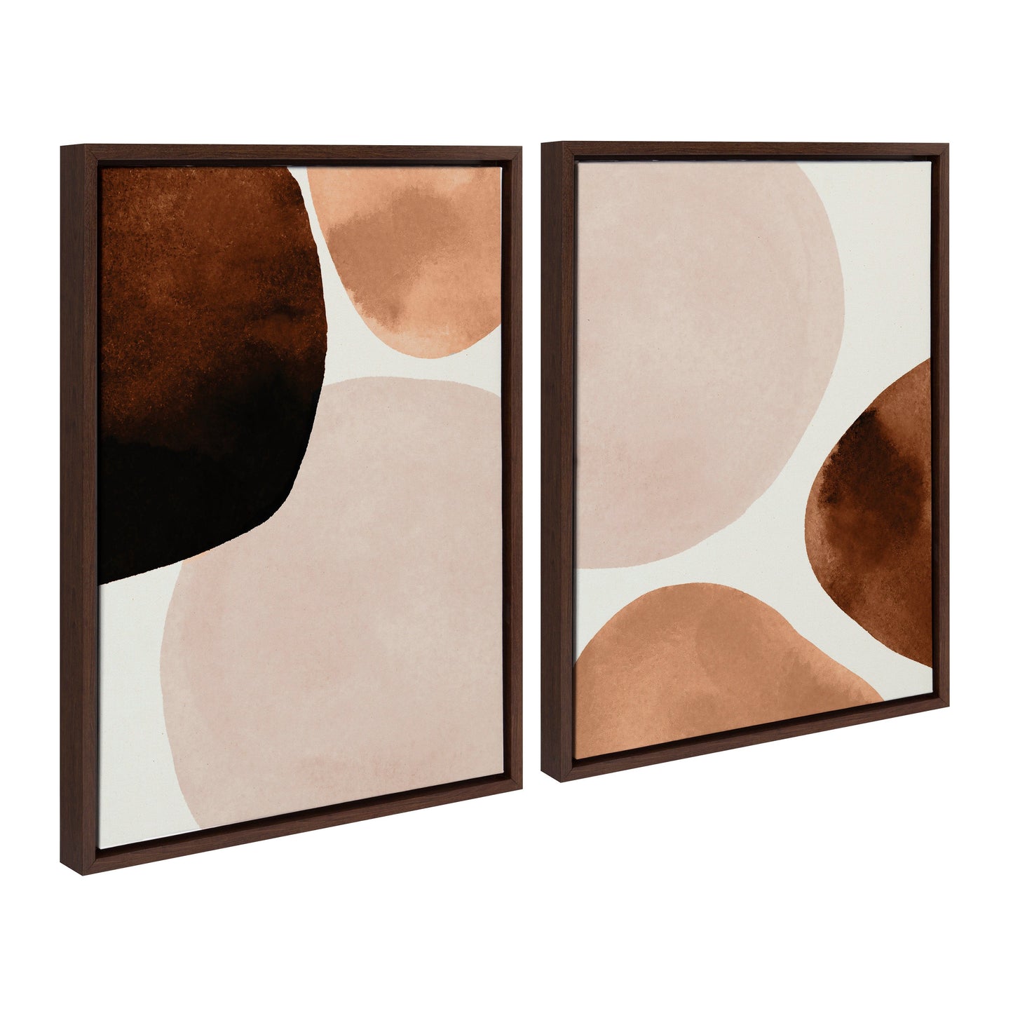 Sylvie Shapes I and II Framed Canvas Set by Amy Lighthall
