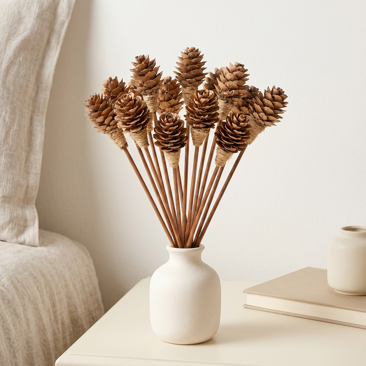 Mini Pinecone Reed Diffuser Sticks, 9" — 16 Pack