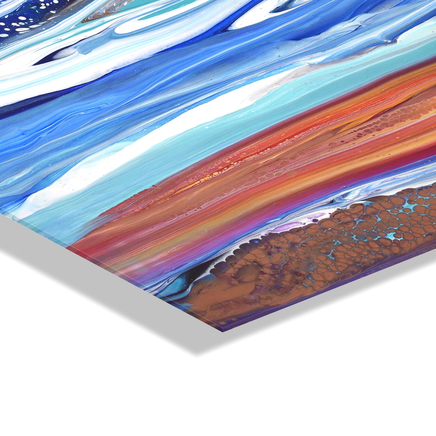 Coastal Currents Floating Acrylic Art by Xizhou Xie Limited Edition