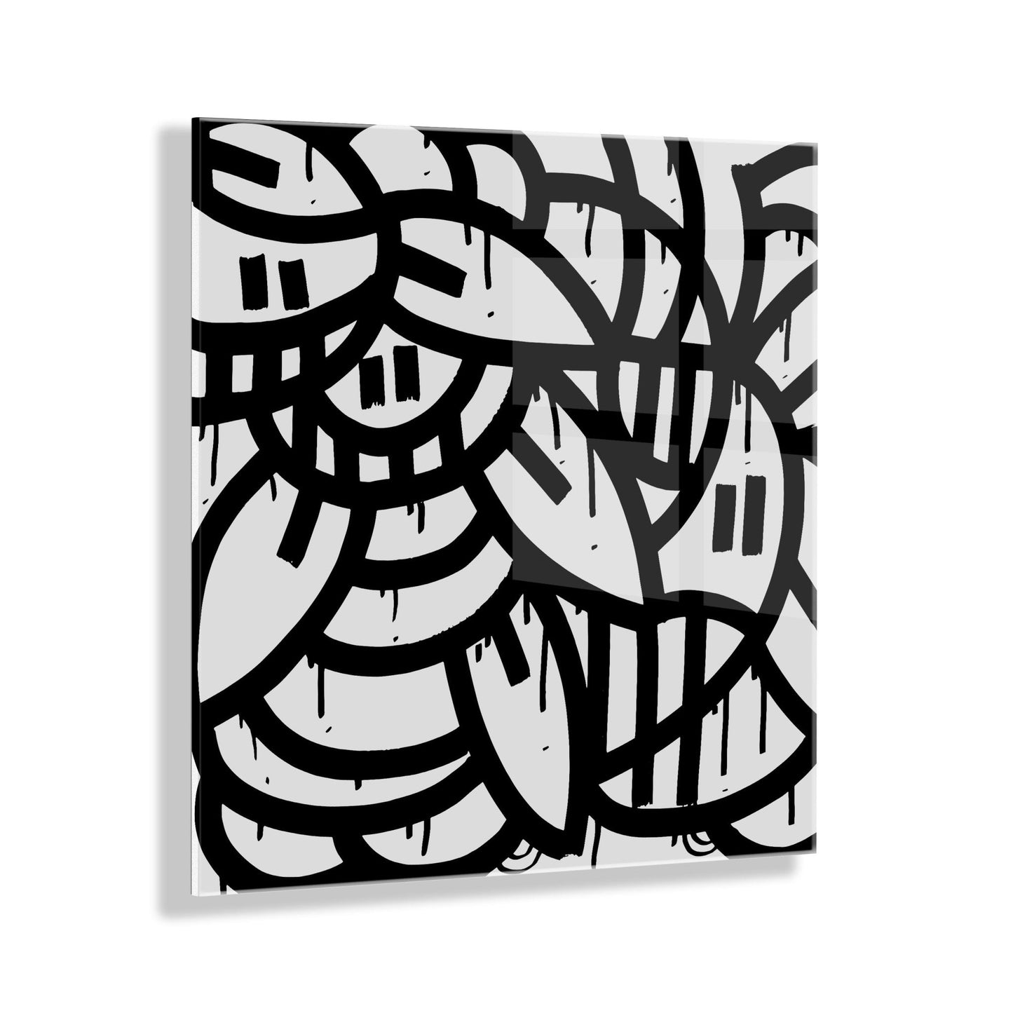 It Still Don't Matter if You're Black or White Floating Acrylic Art by Arm of Casso Limited Edition
