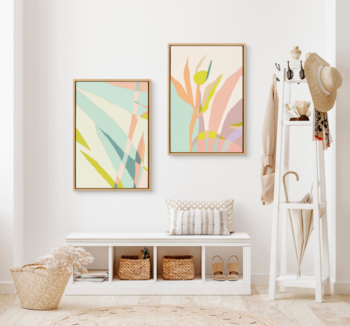 Delight in the Moment 3 and 4 Framed Canvas by Alicia Schultz