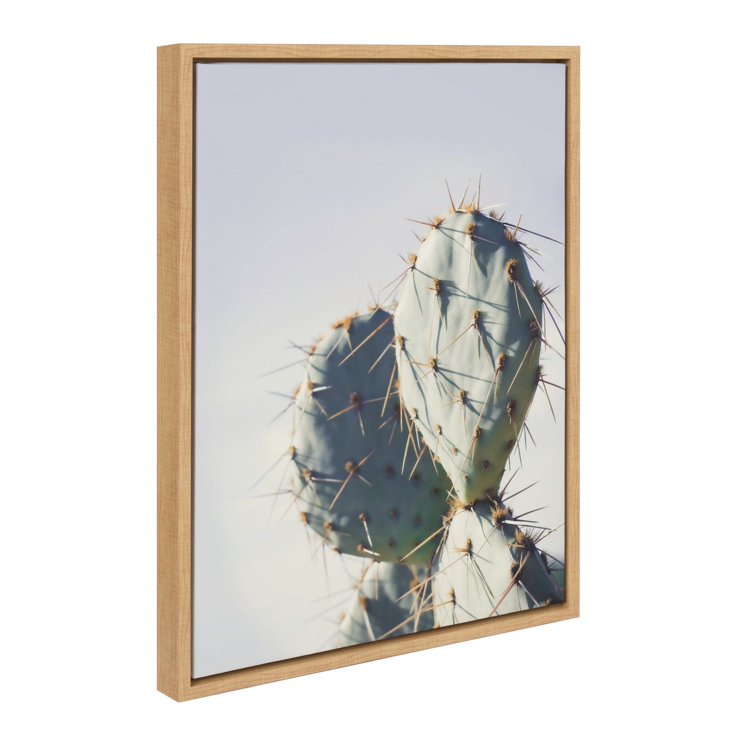 Desert Cactus Sky Modern Pastel 4-Piece Framed Canvas Art Set