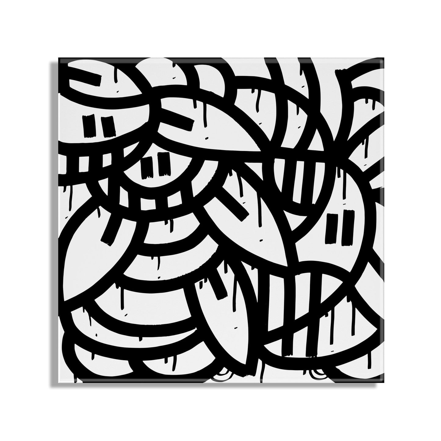 It Still Don't Matter if You're Black or White Floating Acrylic Art by Arm of Casso Limited Edition