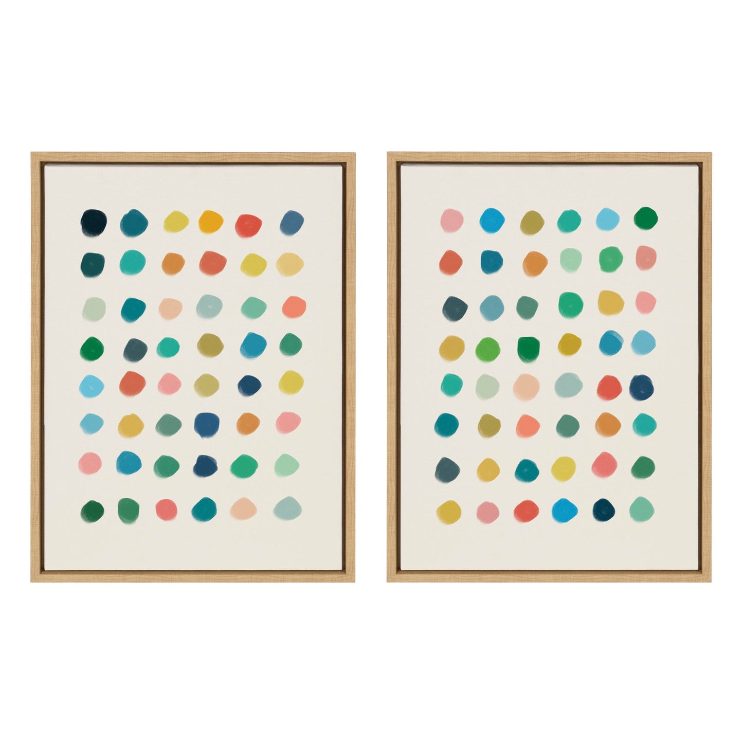 Sylvie Meditation 1 and 2 Framed Canvas Art Set by Kelly Knaga