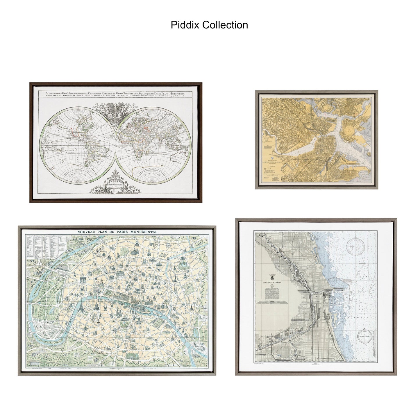 Sylvie Ferns Framed Canvas Set by Corinna Buchholz of Piddix